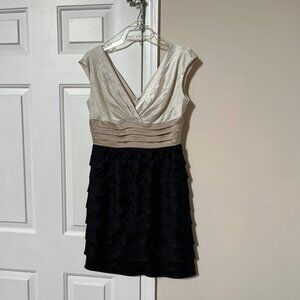 London Times Shutter Pleat Sleeveless Dress, Size 6